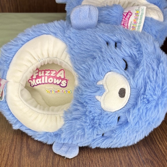 🔥🔥🔥Squishmallows Fuzzy Blue Slippers Size: 11-12 Toddler Unisex🔥🔥🔥 - Picture 6 of 9